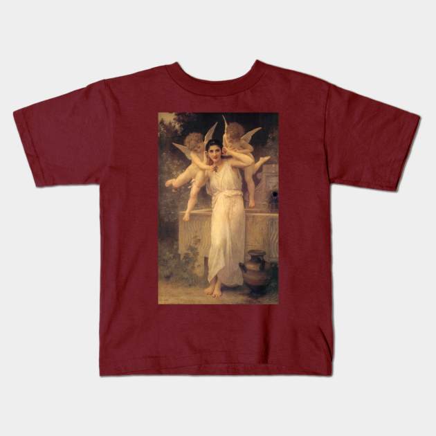 Youth (Jeunesse)  by Bouguereau Kids T-Shirt by MasterpieceCafe